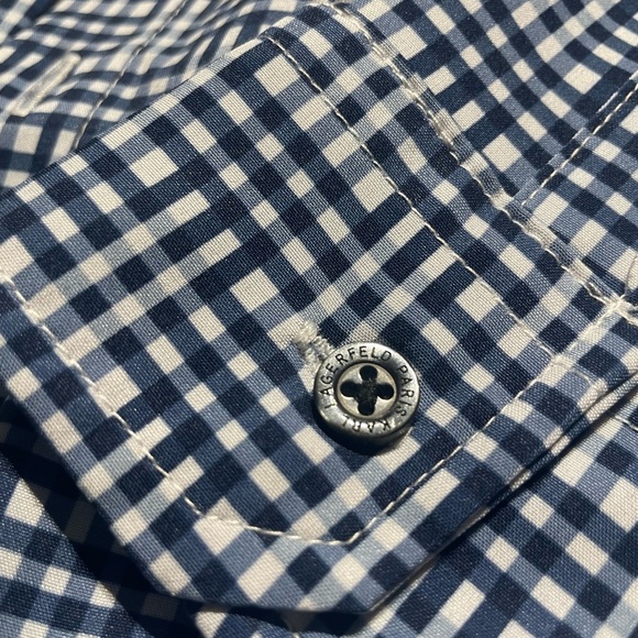 Karl Lagerfeld Navy and White Patterned Shirt Size XXL - Picture 4 of 8